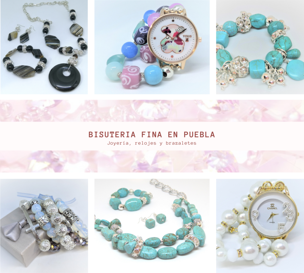 Tienda de collares, relojes y pulseras artesanales en Las ánimas. Puebla